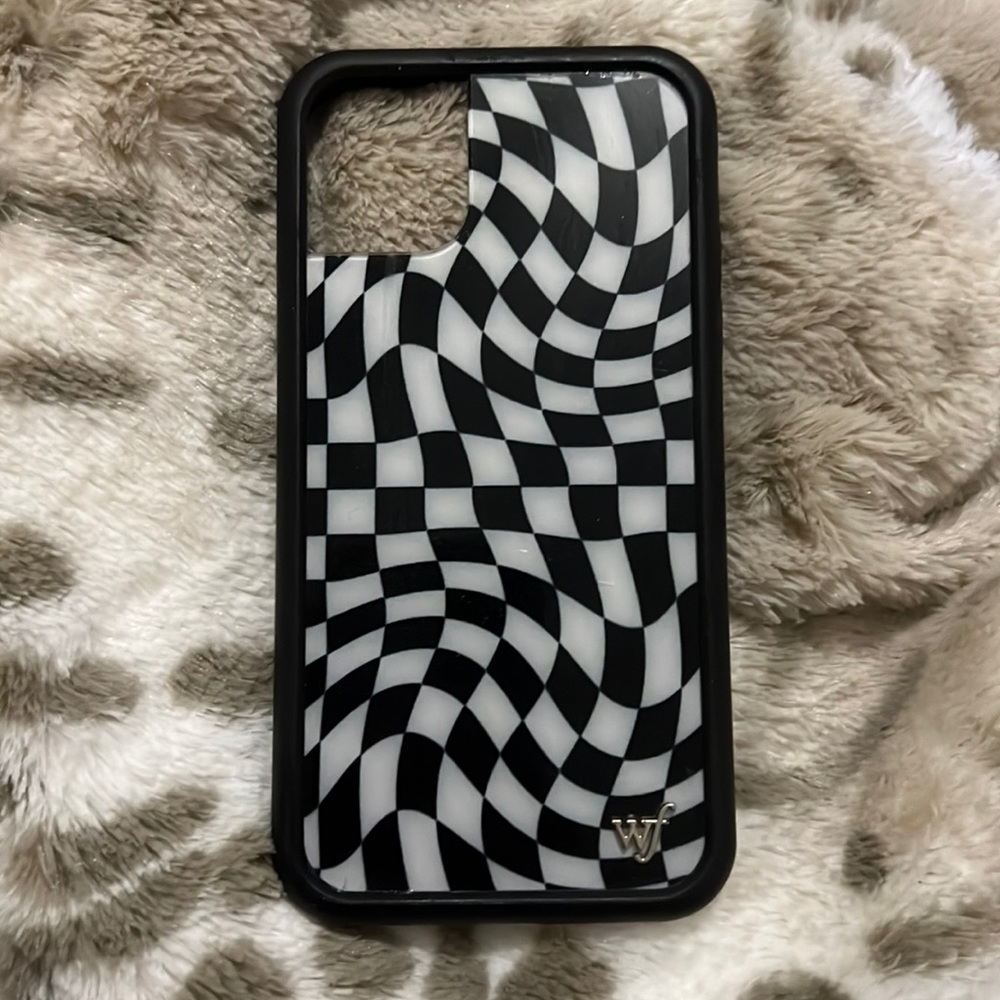 Wildflower Crazy Checkers iPhone 11 Case